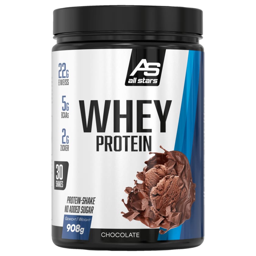 All Stars Whey Proteinpulver Chocolate 908g